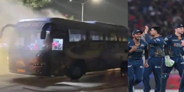 ടീം ബസിൽ ‘ഷോർട്ട് സർക്യൂട്ട്’, പിന്നാലെ പുക; ഗുജറാത്ത് താരങ്ങൾ രക്ഷപ്പെട്ടത് ഭാഗ്യം കൊണ്ട്