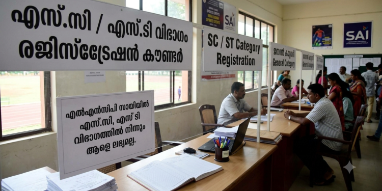 എൽഎൻസിപി സായിയിൽ അഡ്മിഷന്എസ്.സി, എസ് ടി വിഭാഗത്തിൽ നിന്നും ആളില്ല.