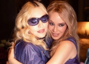 Madonna and Kylie Minogue on Stage