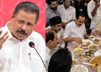 VD satheeshan repeats lies before Press
