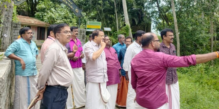 ഓണാഘോഷം : മാവൂർ പാറ സന്ദർശിച്ച് വി. മുരളീധരൻ എം. എൽ. എ. ഒരുക്കങ്ങൾ വിലയിരുത്തി
