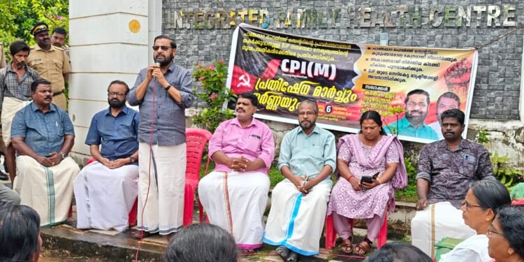 കോർപ്പറേഷന്‍ അവഗണനയ്ക്കെതിരേ പ്രതിഷേധിച്ചു.