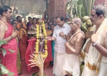 പാങ്ങപ്പാറ  കുഞ്ചൂട്ടിൽ ക്ഷേത്രത്തിൽ നവ ചണ്ഡികാ യാഗം നടന്നു 