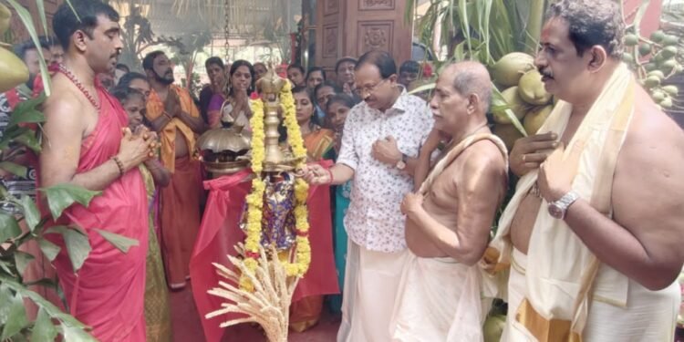 പാങ്ങപ്പാറ കുഞ്ചൂട്ടിൽ ക്ഷേത്രത്തിൽ നവ ചണ്ഡികാ യാഗം നടന്നു